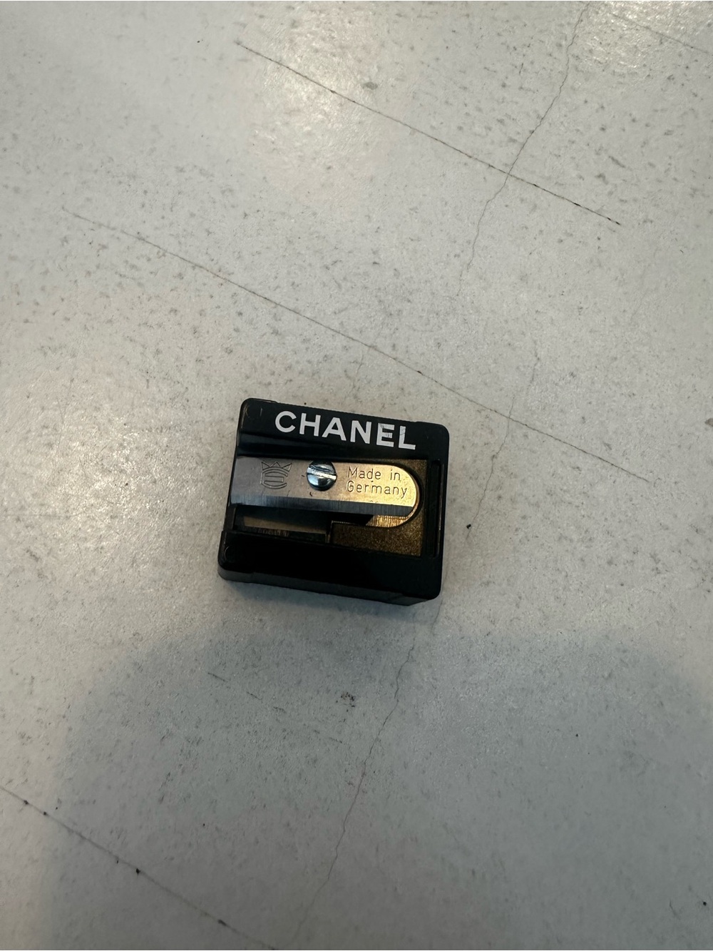 CHANEL Black & Silver Makeup Pencil Sharpener
